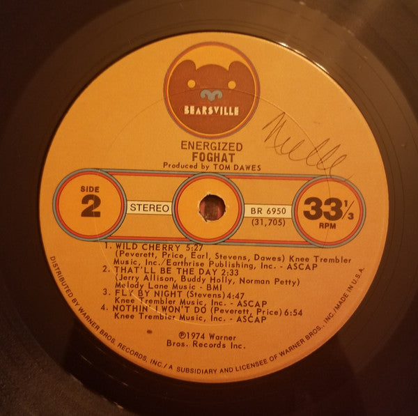 Foghat : Energized (LP, Album, Los)