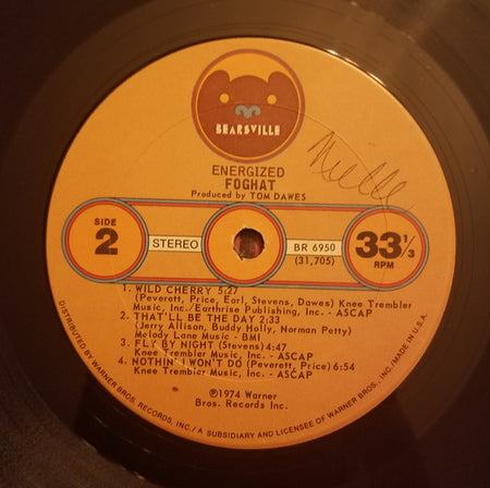 Foghat : Energized (LP, Album, Los)