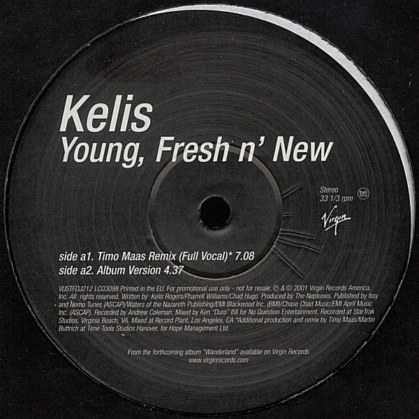 Kelis : Young, Fresh N' New (12", Promo)