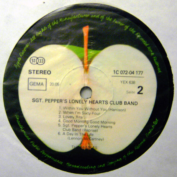 The Beatles : Sgt. Pepper's Lonely Hearts Club Band (LP, Album, RE, RP, Gat)