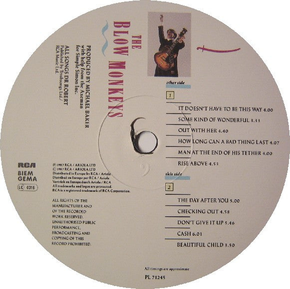 The Blow Monkeys : She Was Only A Grocer's Daughter (LP, Album)