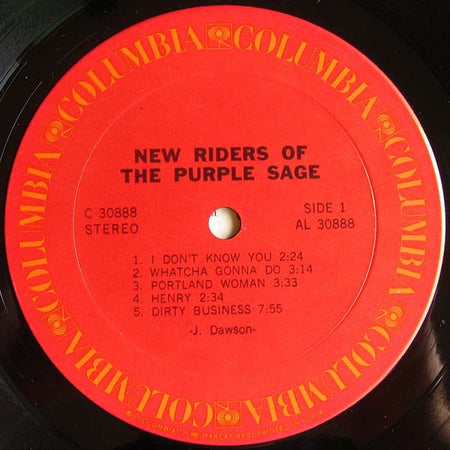 New Riders Of The Purple Sage : New Riders Of The Purple Sage (LP, Album, Pit)