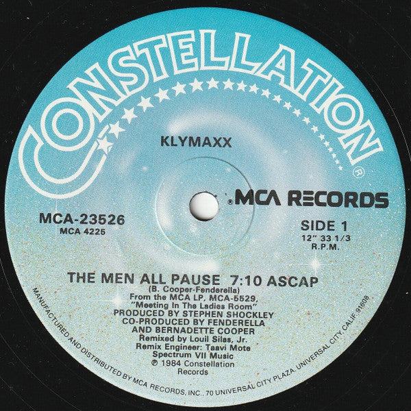 Klymaxx : The Men All Pause (12")