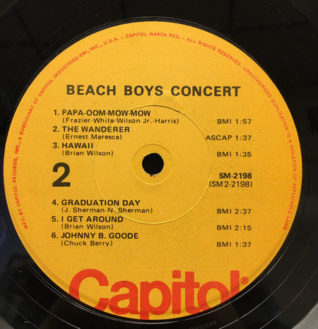 The Beach Boys : Concert (LP, Album, RE, Los)