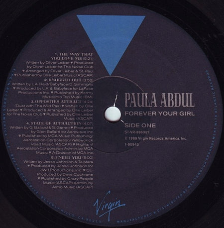 Paula Abdul : Forever Your Girl (LP, Album, All)