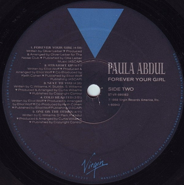 Paula Abdul : Forever Your Girl (LP, Album, All)