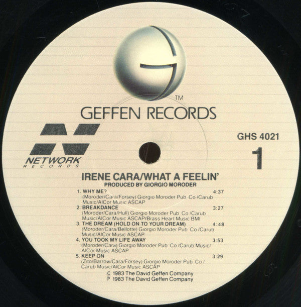 Irene Cara : What A Feelin' (LP, Album, All)