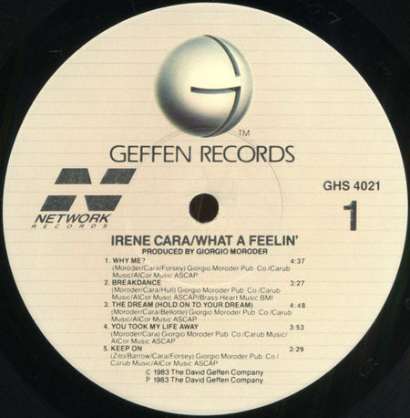 Irene Cara : What A Feelin' (LP, Album, All)