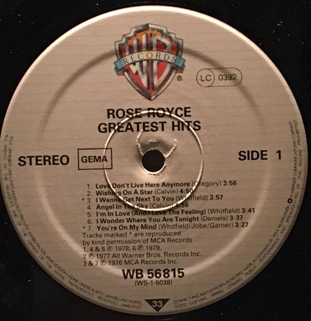 Rose Royce : Greatest Hits (LP, Comp)