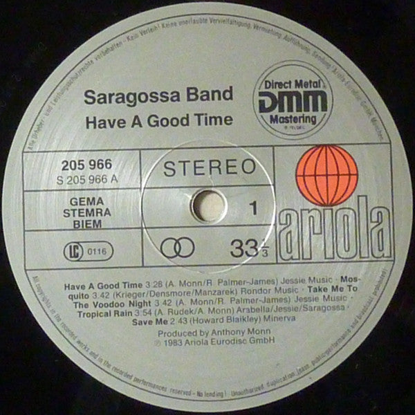 Saragossa Band : Have A Good Time (LP, Album)