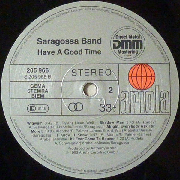 Saragossa Band : Have A Good Time (LP, Album)