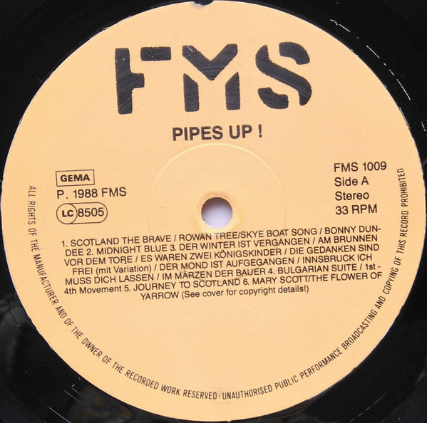 Allan Eaton (3) / Herbert Bartmann / John Chapman (9) : Pipes Up! (LP)