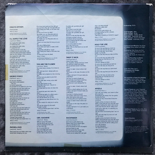 Toto : Toto (LP, Album, San)