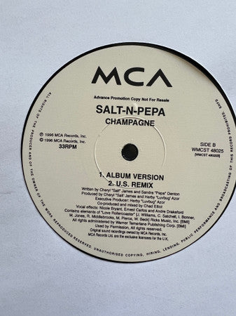 Salt 'N' Pepa : Champagne (12", W/Lbl)