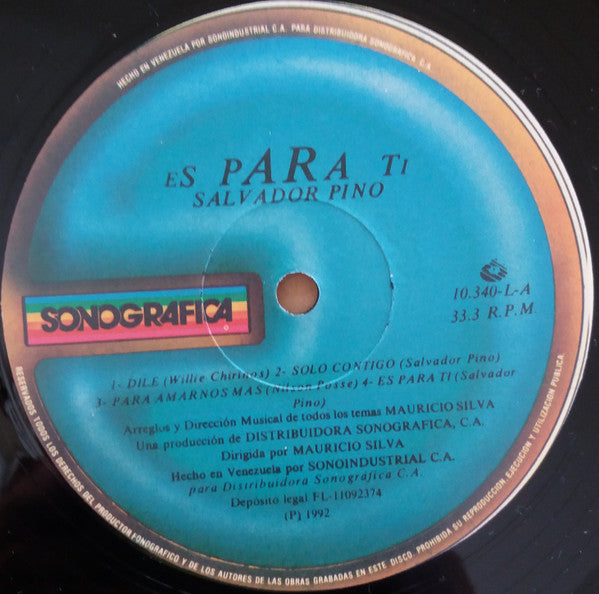 Salvador Pino : Es Para Ti (LP, Album)