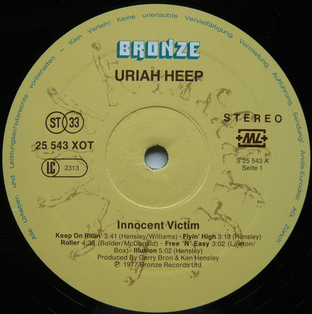 Uriah Heep : Innocent Victim (LP, Album)