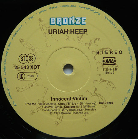 Uriah Heep : Innocent Victim (LP, Album)