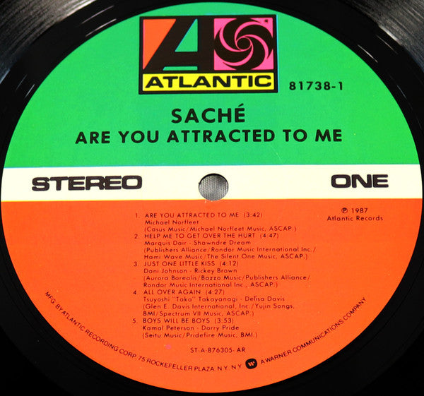 Saché : Are You Attracted To Me (LP, Album)