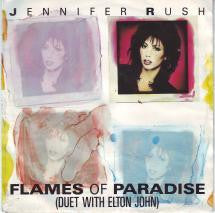 Jennifer Rush Duet With Elton John : Flames Of Paradise (12")