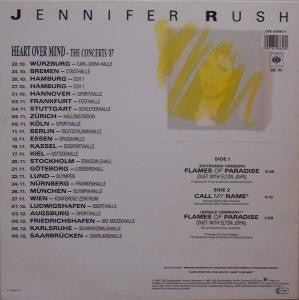 Jennifer Rush Duet With Elton John : Flames Of Paradise (12")