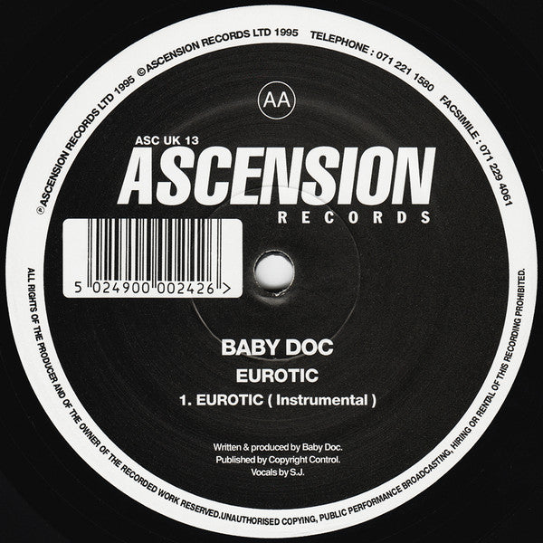 Baby Doc : Eurotic (12")