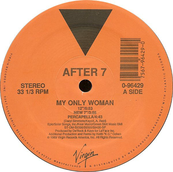 After 7 : My Only Woman (12")