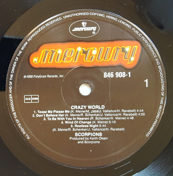 Scorpions : Crazy World (LP, Album)