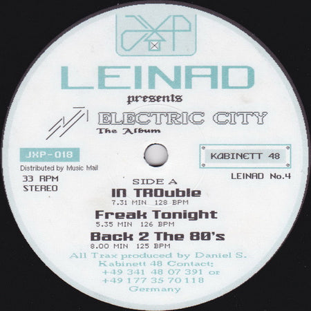 DJ Leinad : Electric City - The Album (2xLP, Album)