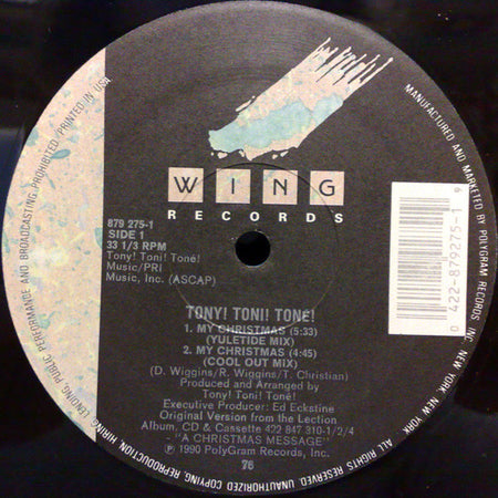Tony! Toni! Toné! : Coolin' At Christmas With 3T (12", Single)