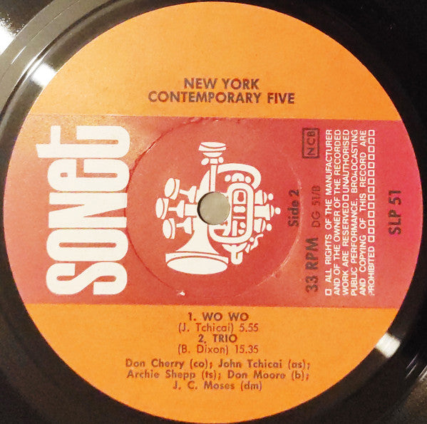 The New York Contemporary Five : Vol. 2. (LP, Album, RE)
