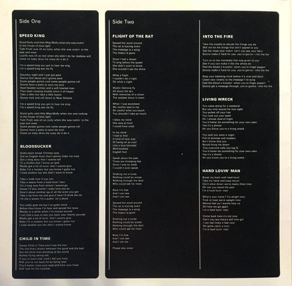 Deep Purple : In Rock (LP, Album, RP)