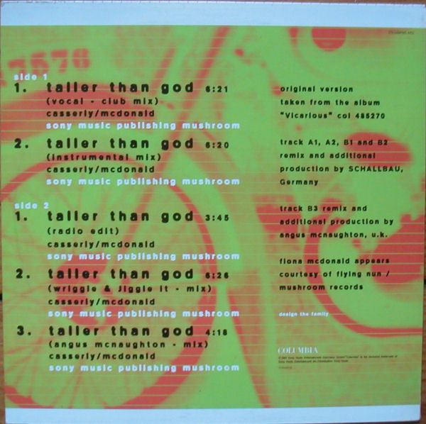 Strawpeople : Taller Than God (12", Promo)