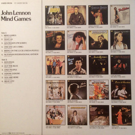 John Lennon : Mind Games (LP, Album, RE)