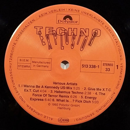 Various : Techno Explosion (LP, Comp)