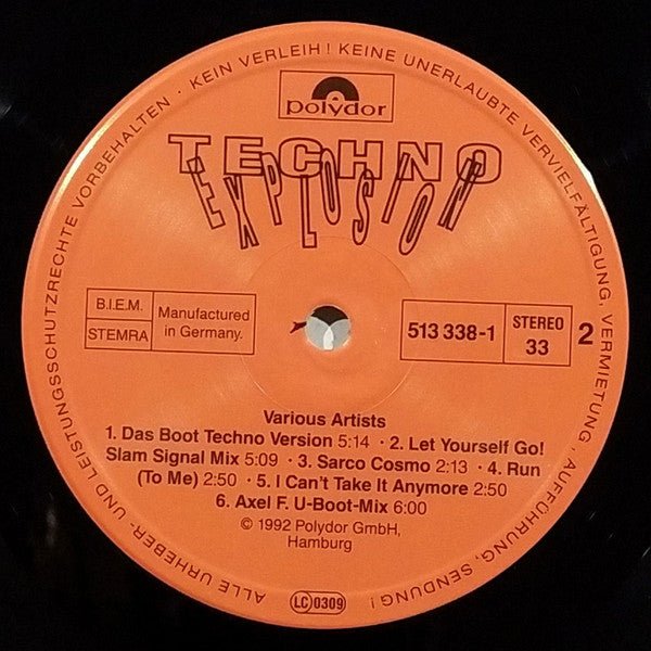 Various : Techno Explosion (LP, Comp)
