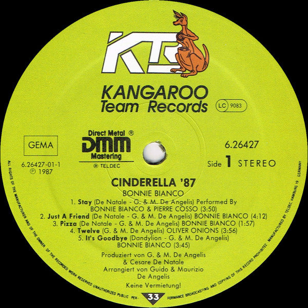 Bonnie Bianco : Cinderella '87 (LP, Comp, DMM)