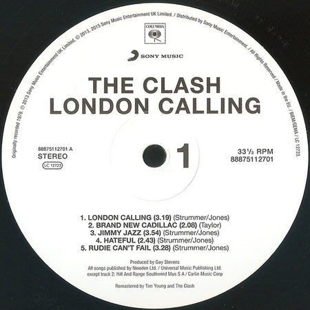 The Clash : London Calling (2xLP, Album, RE, RM, 180)
