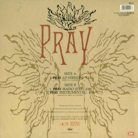 MC Hammer : Pray (12", Maxi)