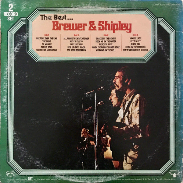 Brewer And Shipley : The Best . . . Brewer & Shipley (2xLP, Comp, Gol)