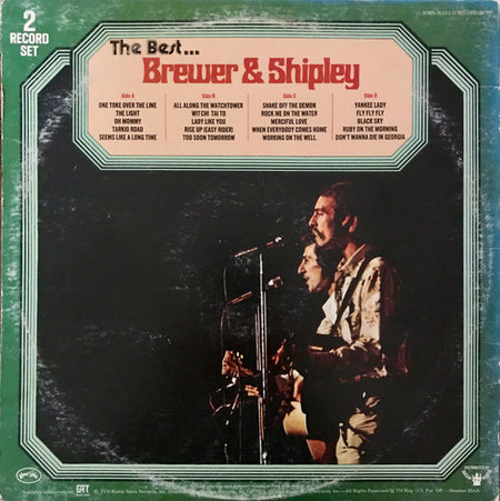 Brewer And Shipley : The Best . . . Brewer & Shipley (2xLP, Comp, Gol)