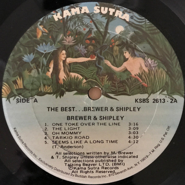 Brewer And Shipley : The Best . . . Brewer & Shipley (2xLP, Comp, Gol)