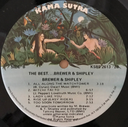 Brewer And Shipley : The Best . . . Brewer & Shipley (2xLP, Comp, Gol)