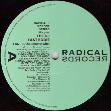 "Fast" Eddie Smith : Fast Eddie (Master Mix) (12", Single, Ltd)