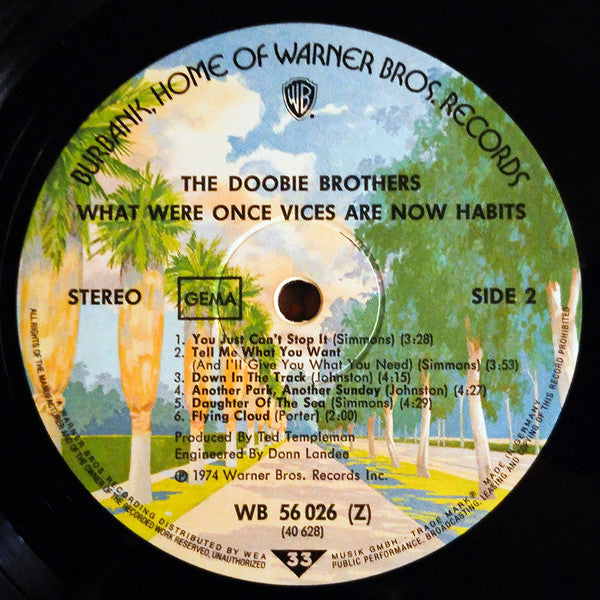 The Doobie Brothers : What Were Once Vices Are Now Habits (LP, Album)
