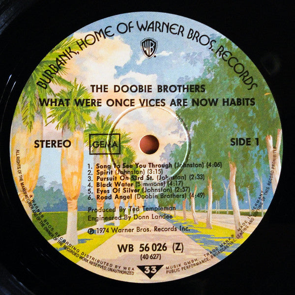 The Doobie Brothers : What Were Once Vices Are Now Habits (LP, Album)