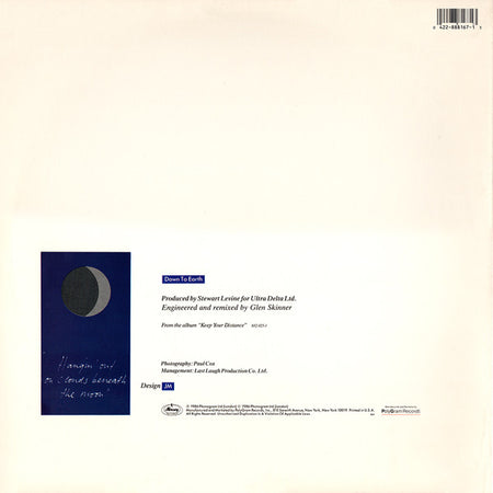 Curiosity Killed The Cat : Down To Earth (12", Promo)