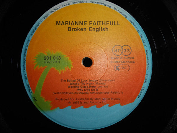 Marianne Faithfull : Broken English (LP, Album)