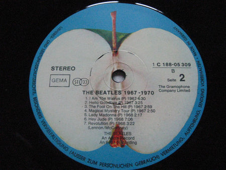 The Beatles : 1967-1970 (2xLP, Comp)