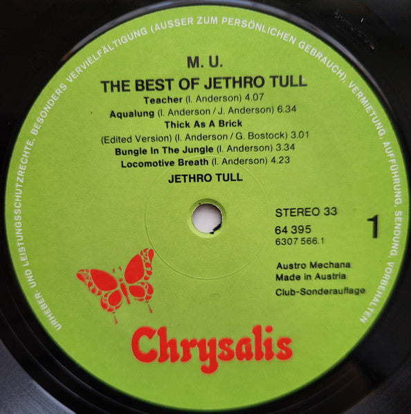 Jethro Tull : M.U. - The Best Of Jethro Tull (LP, Comp, Club)