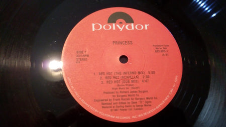 Princess : Red Hot! (12", Single, Promo)